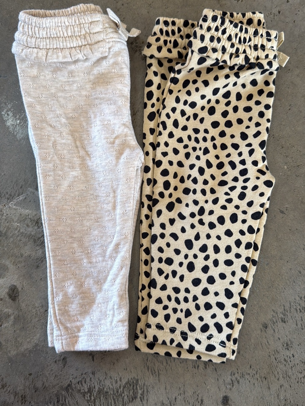 Kids Cream & Black Dot Pajama Pants Set - Brand Unspecified